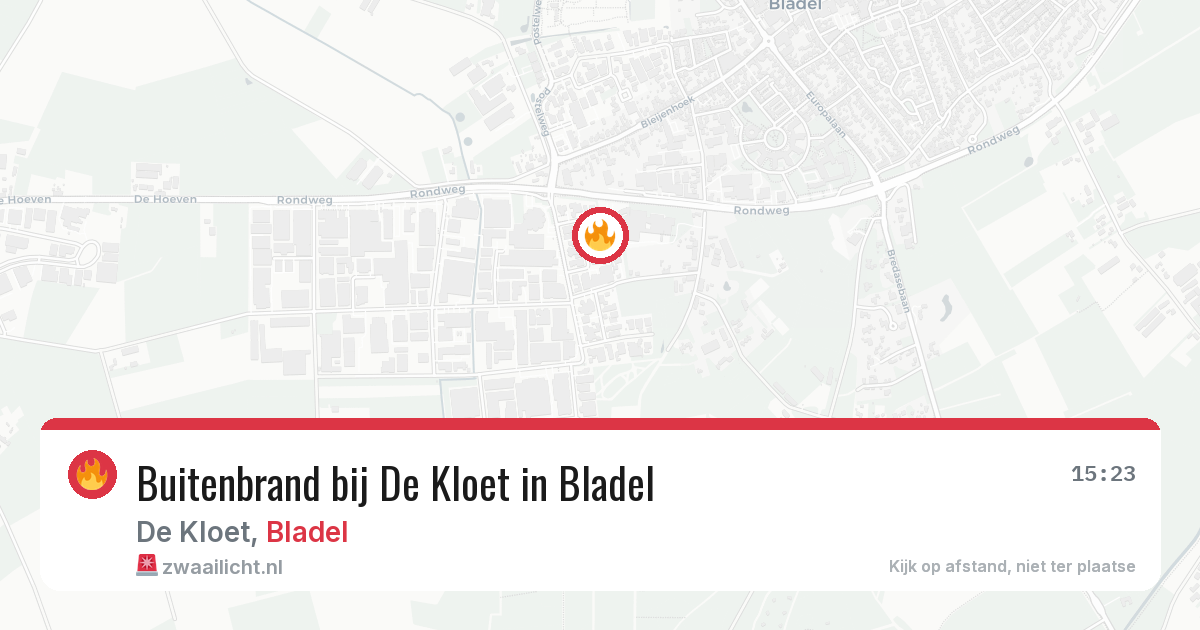 Buitenbrand bij De Kloet in Bladel — 28 mei 2026