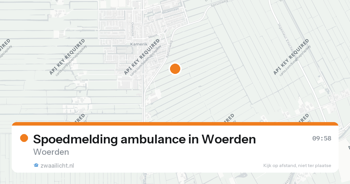 Spoedmelding ambulance in Woerden — 26 aug 2026