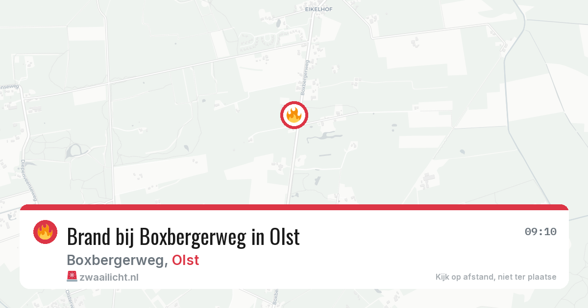 Brand bij Boxbergerweg in Olst — 3 aug 2026