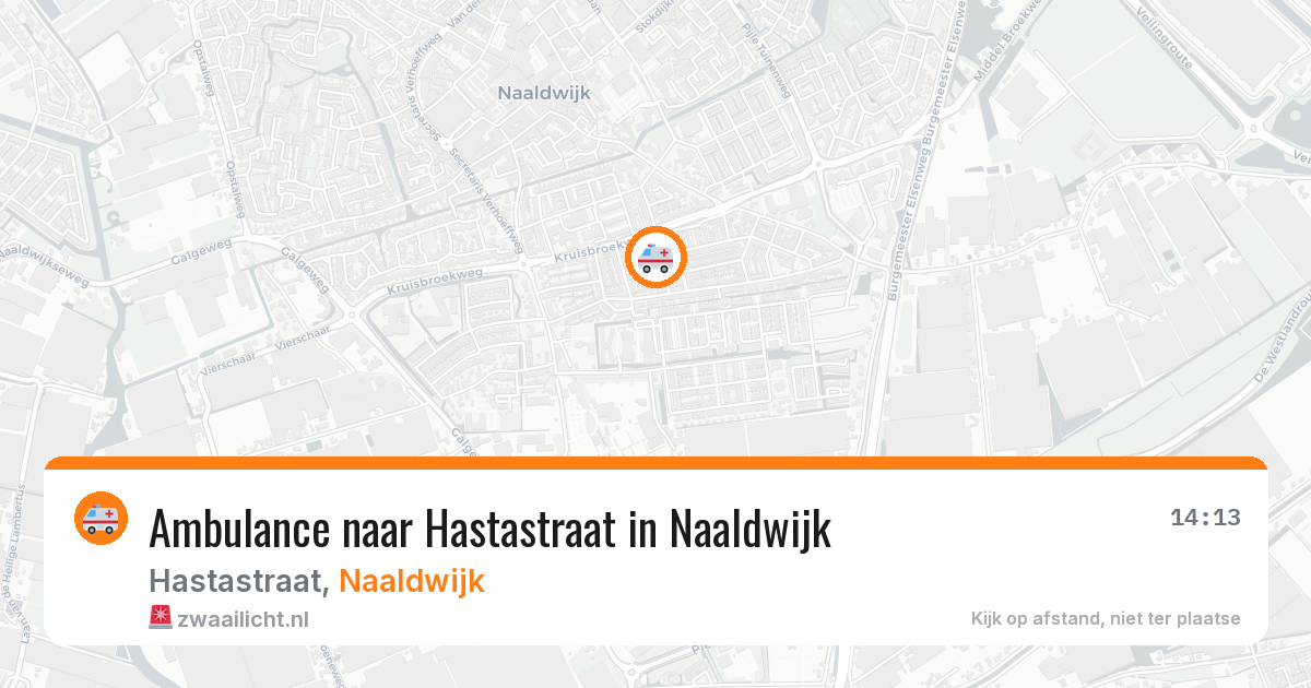 Ambulance naar Hastastraat in Naaldwijk — 1 jun 2026