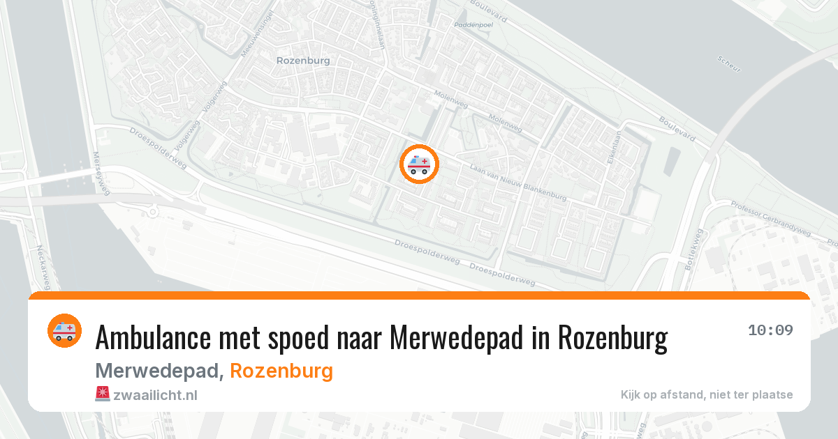 Ambulance met spoed naar Merwedepad in Rozenburg — 26 jun 2026