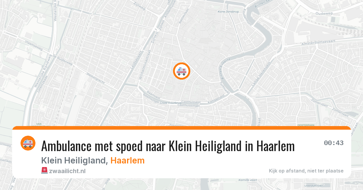 Ambulance met spoed naar Klein Heiligland in Haarlem — 8 mei 2026