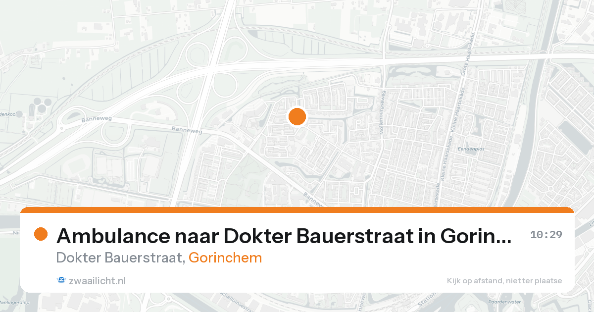 Ambulance naar Dokter Bauerstraat in Gorinchem — 25 aug 2026