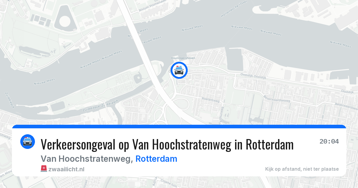 Verkeersongeval op Van Hoochstratenweg in Rotterdam — 22 mei 2026