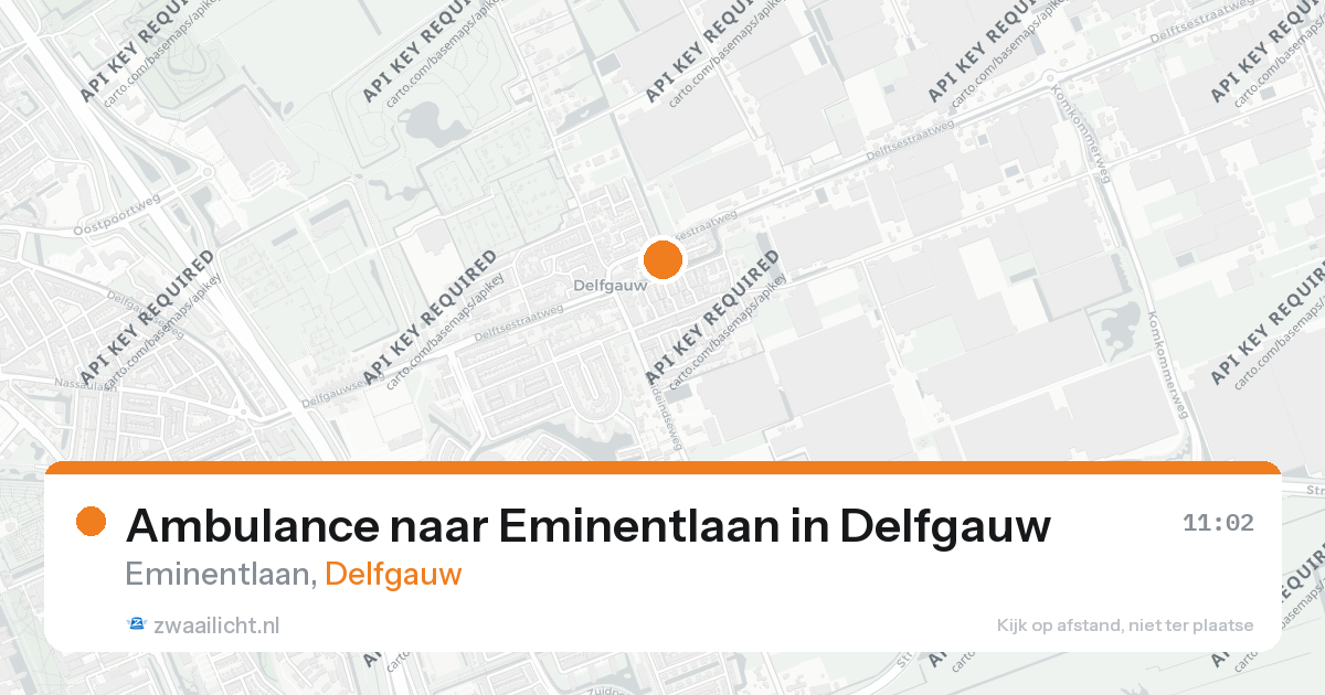 Ambulance naar Eminentlaan in Delfgauw — 14 jul 2026