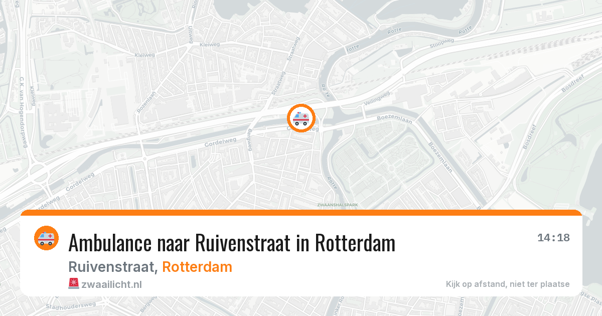 Ambulance naar Ruivenstraat in Rotterdam — 29 mei 2026