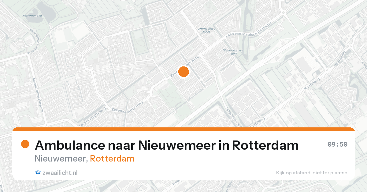 Ambulance naar Nieuwemeer in Rotterdam — 19 aug 2026