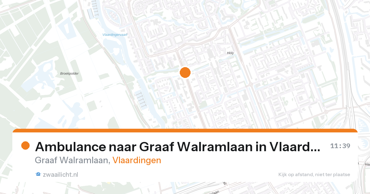 Ambulance naar Graaf Walramlaan in Vlaardingen — 11 jun 2026
