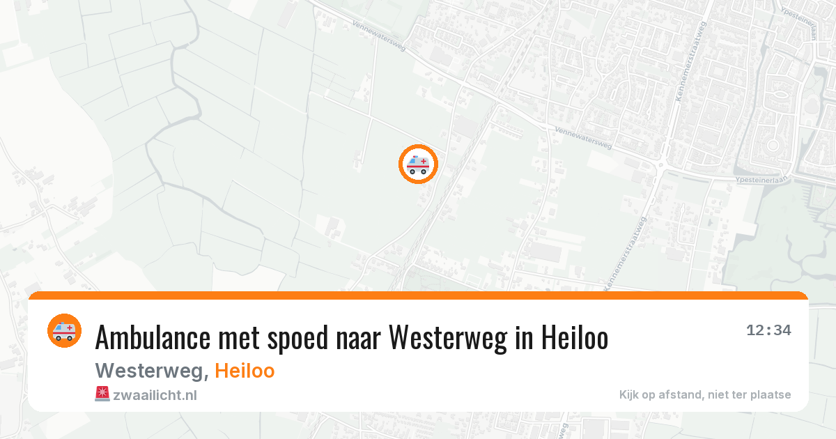 Ambulance met spoed naar Westerweg in Heiloo — 30 jul 2026