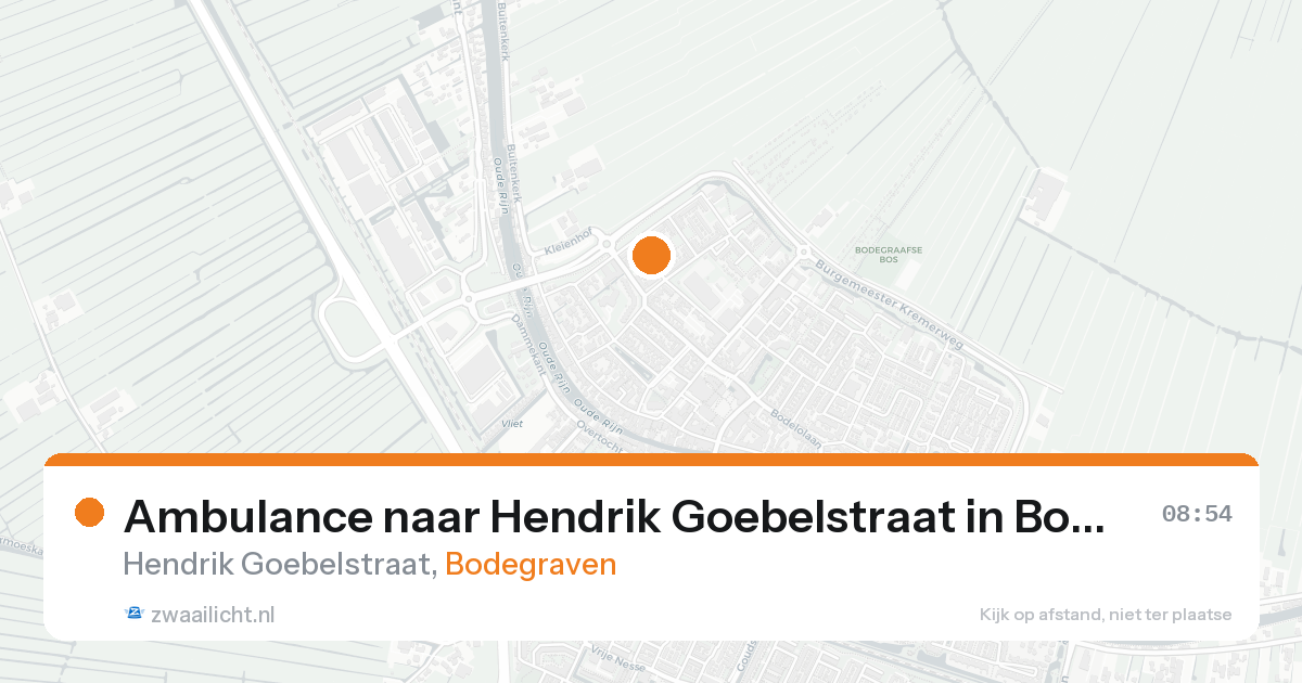 Ambulance naar Hendrik Goebelstraat in Bodegraven — 21 aug 2026