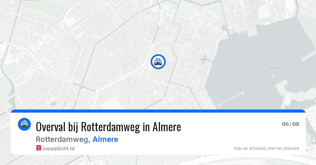 Overval bij Rotterdamweg in Almere — 1 apr 2026