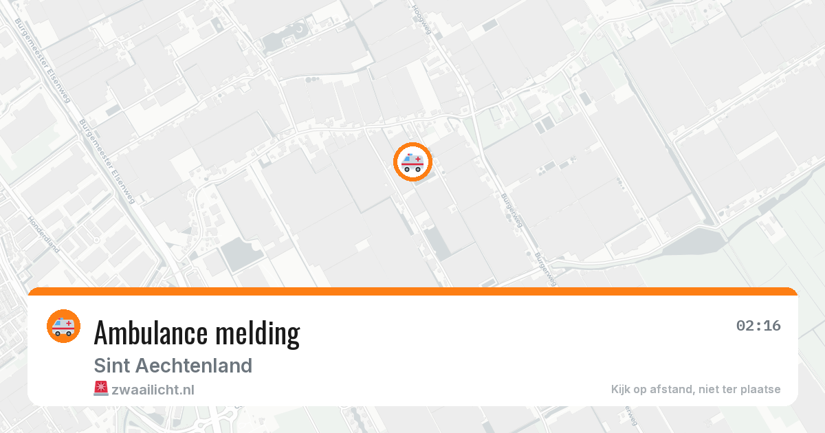 Ambulance melding — 17 jan 2026