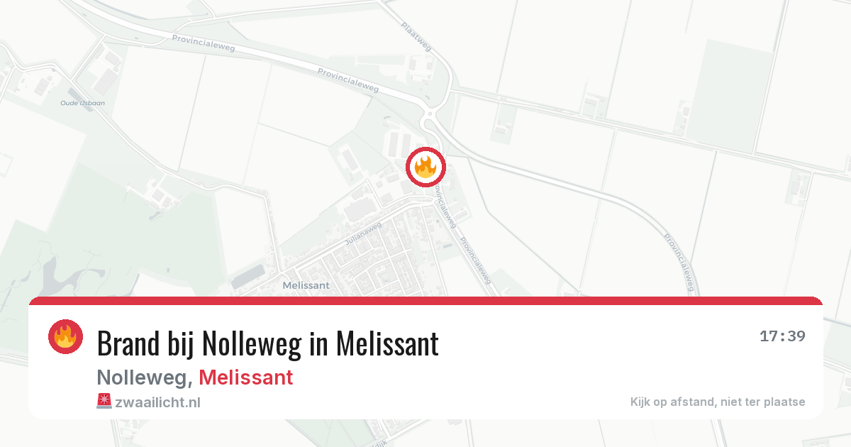 Brand bij Nolleweg in Melissant — 7 jun 2026