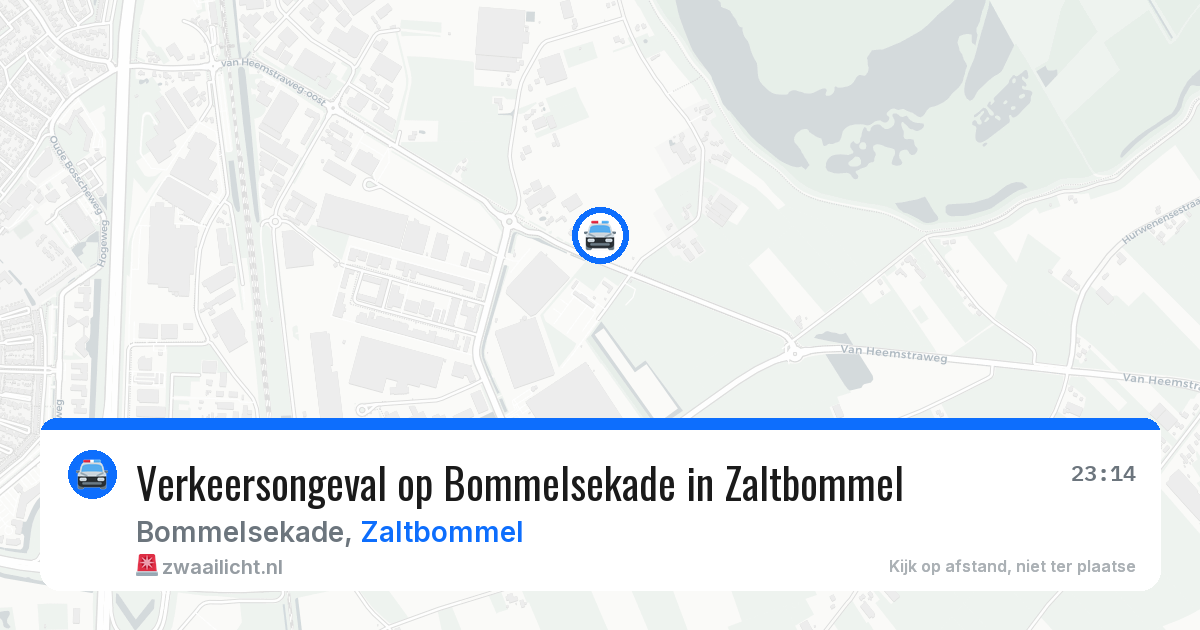 Verkeersongeval op Bommelsekade in Zaltbommel — 20 mrt 2026