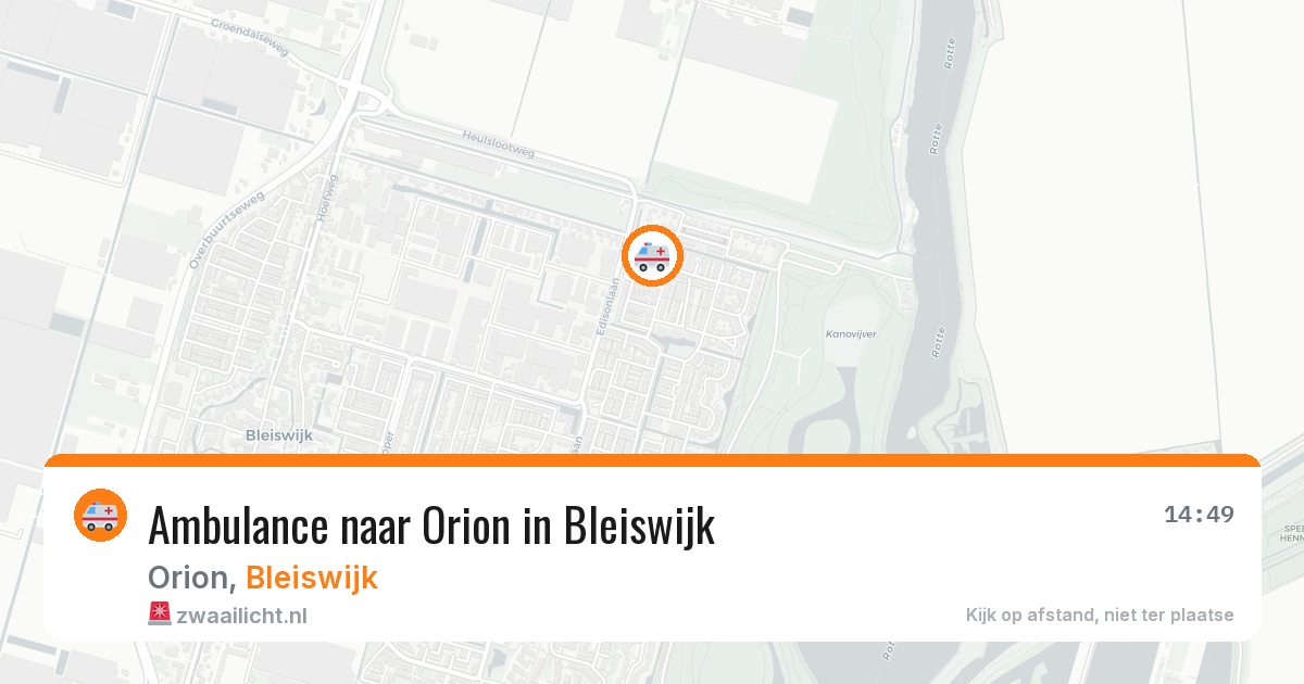 Ambulance naar Orion in Bleiswijk — 14 mei 2026