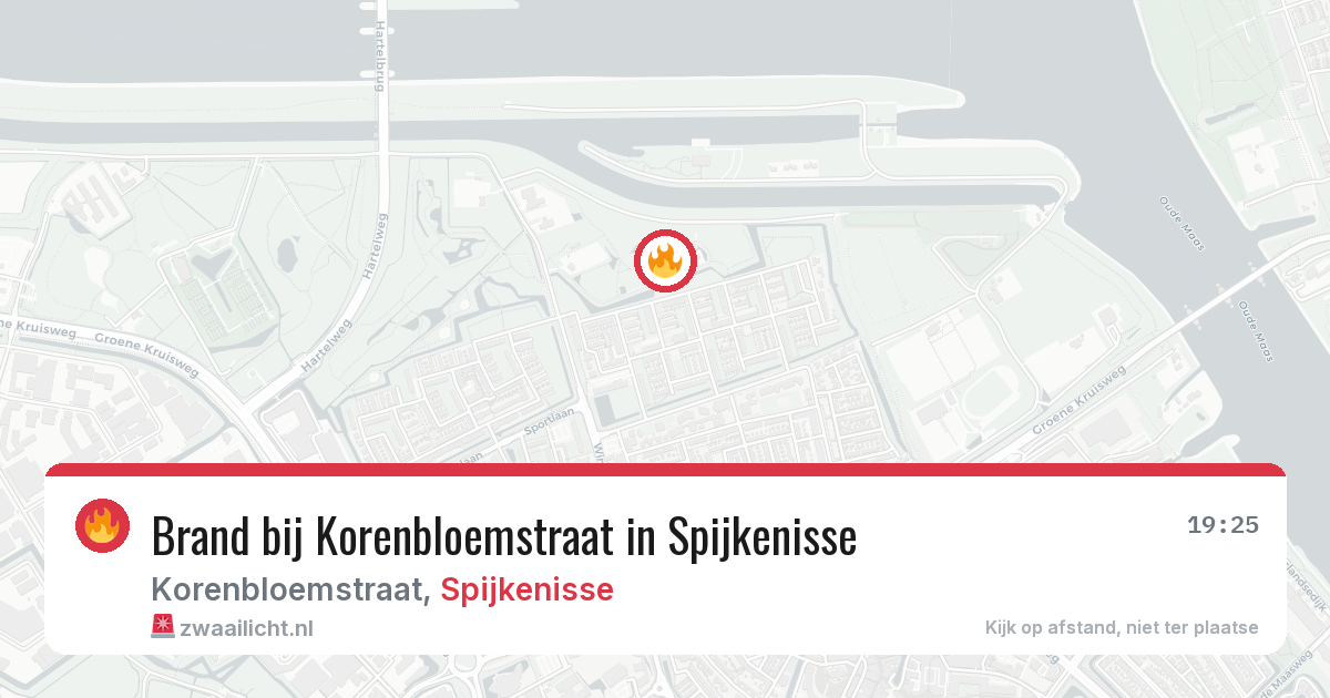Brand bij Korenbloemstraat in Spijkenisse — 4 jun 2026