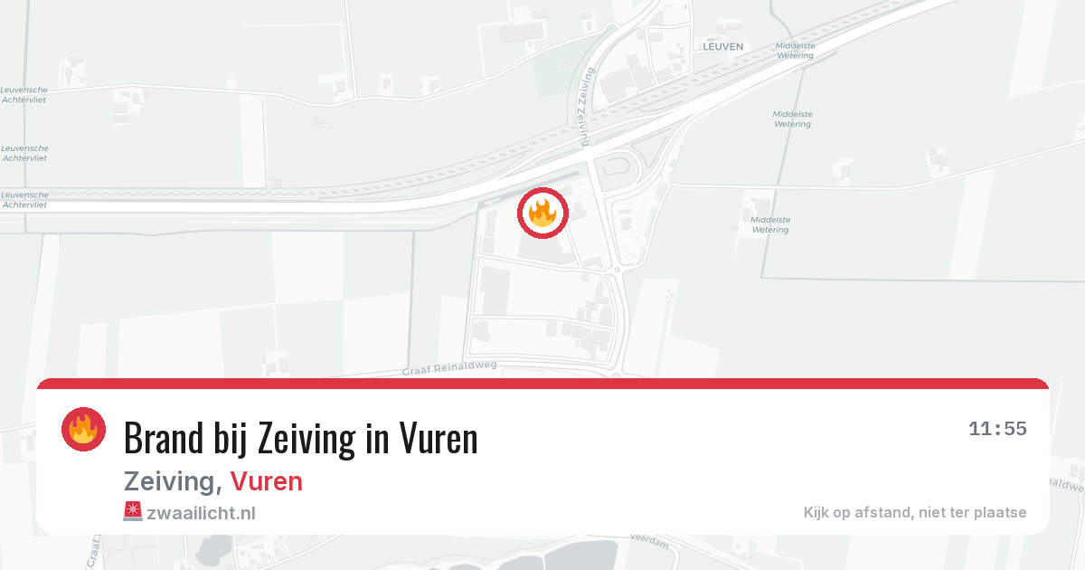 Brand bij Zeiving in Vuren — 26 jun 2026