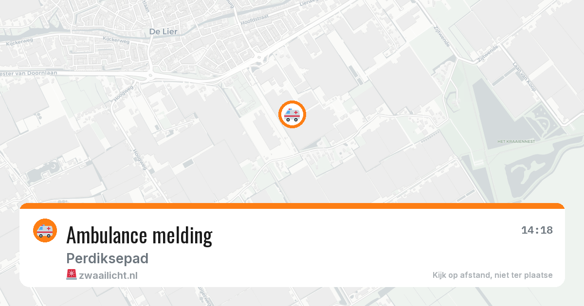 Ambulance melding — 14 jul 2026