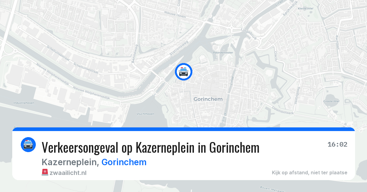 Verkeersongeval op Kazerneplein in Gorinchem — 30 jun 2026