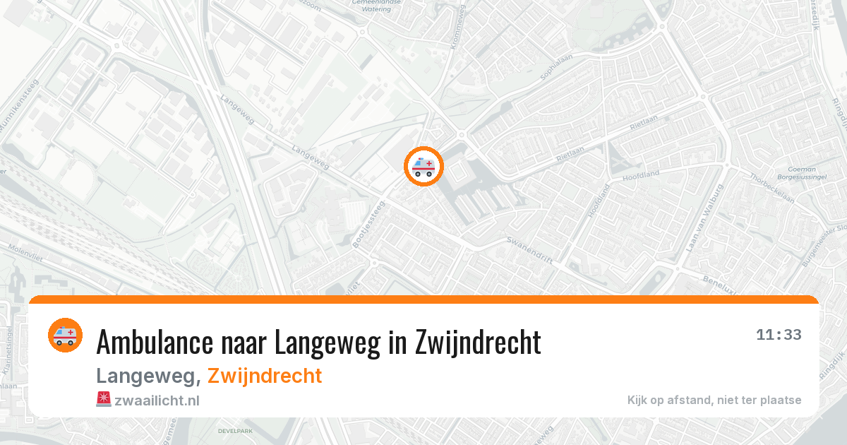 Ambulance naar Langeweg in Zwijndrecht — 8 feb 2026