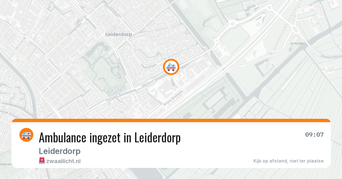 Ambulance ingezet in Leiderdorp — 13 aug 2026