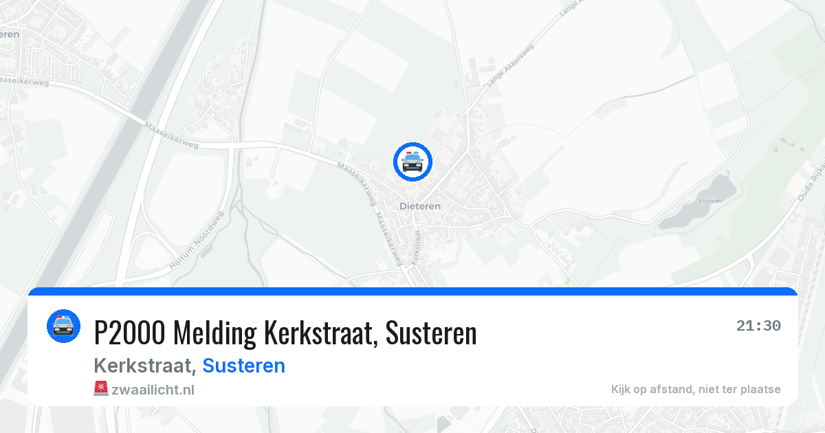 P2000 Melding Kerkstraat, Susteren — 6 jul 2026