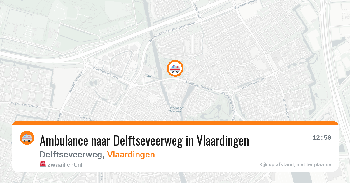 Ambulance naar Delftseveerweg in Vlaardingen — 6 jul 2026