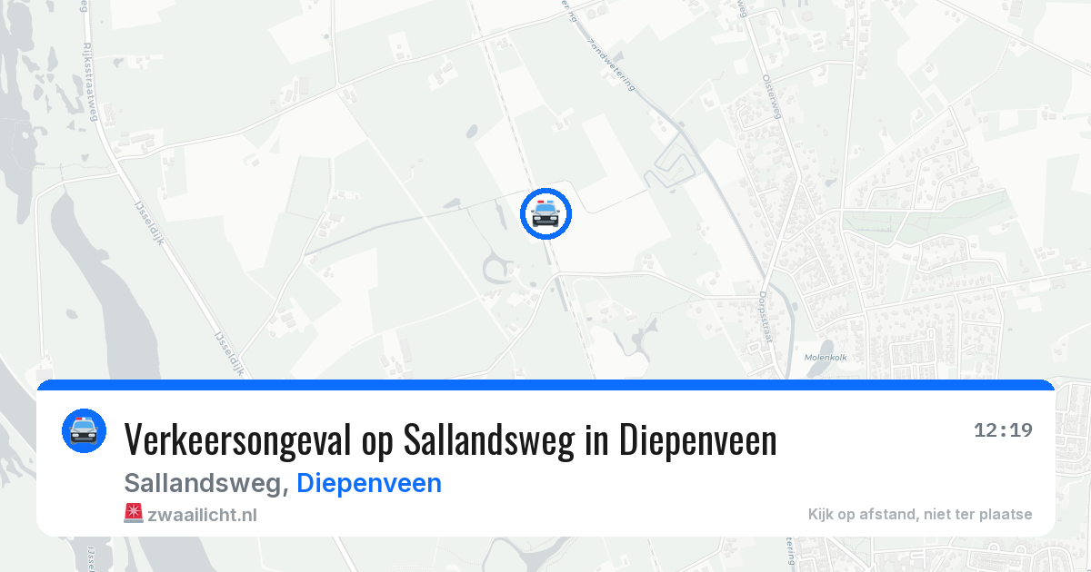 Verkeersongeval op Sallandsweg in Diepenveen — 12 apr 2026