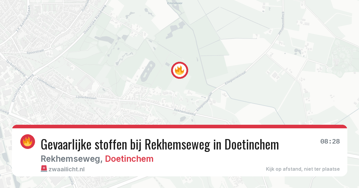 Gevaarlijke stoffen bij Rekhemseweg in Doetinchem — 11 jun 2026