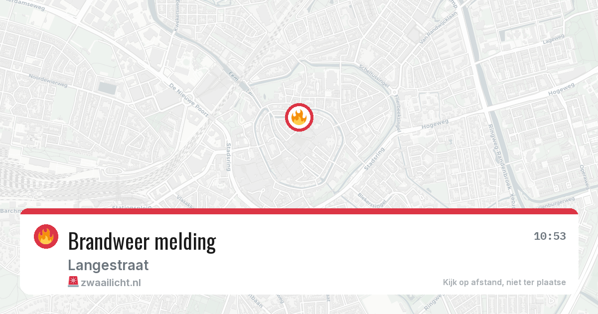 Brandweer melding — 24 jun 2026