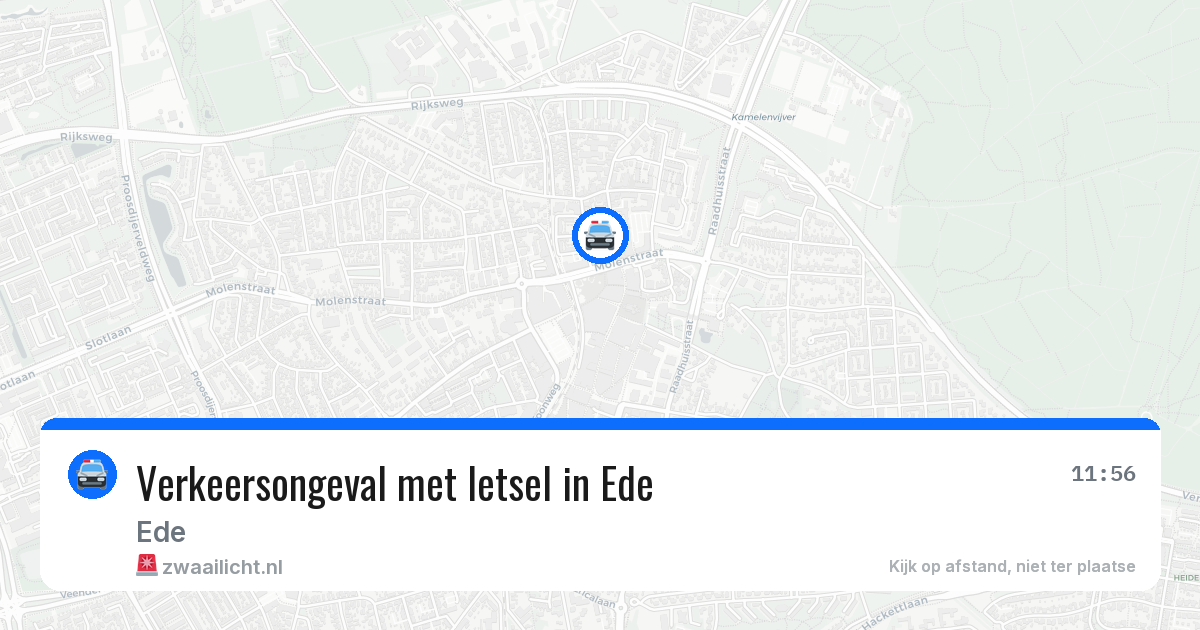 Verkeersongeval met letsel in Ede — 17 apr 2026
