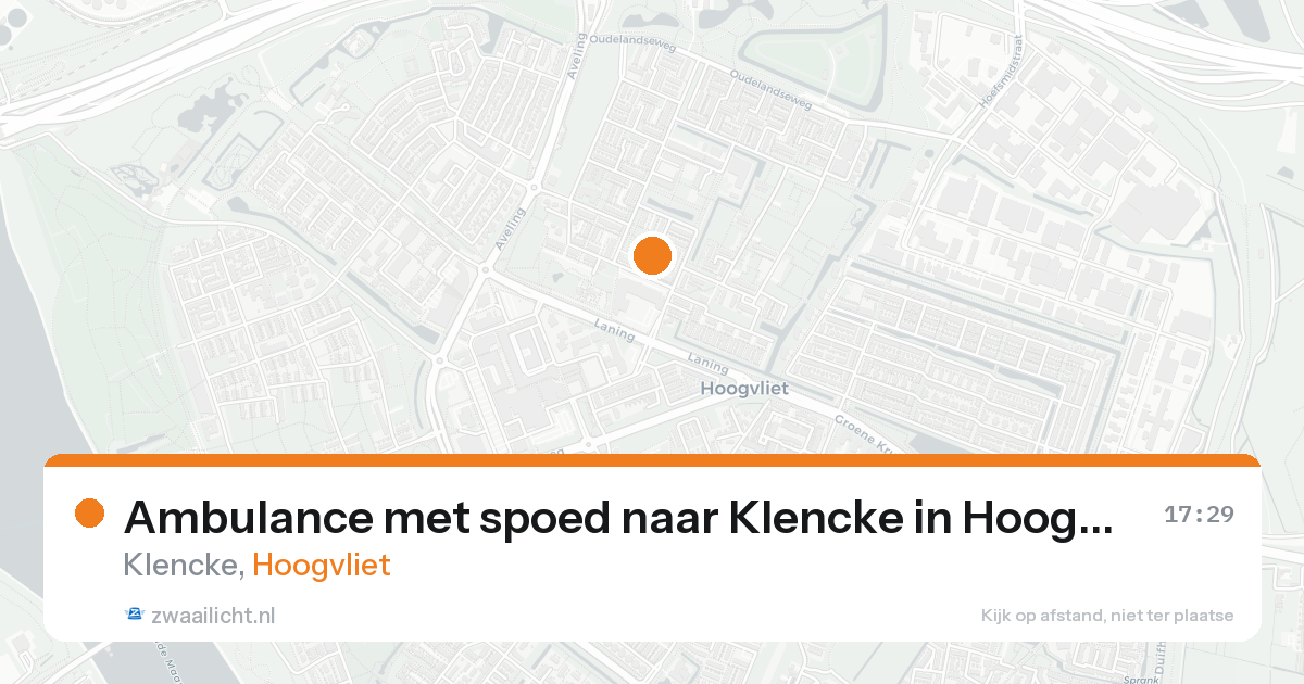 Ambulance met spoed naar Klencke in Hoogvliet — 30 jan 2026