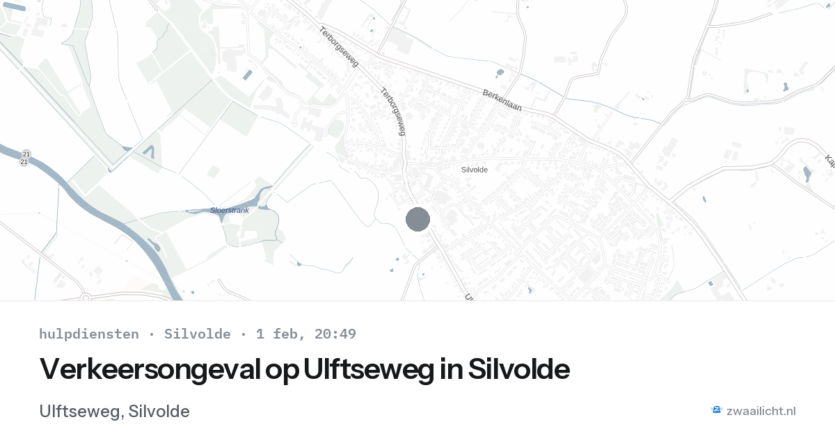 Verkeersongeval op Ulftseweg in Silvolde — 1 feb 2026