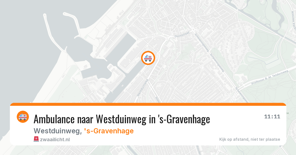 Ambulance naar Westduinweg in 's-Gravenhage — 8 jul 2026
