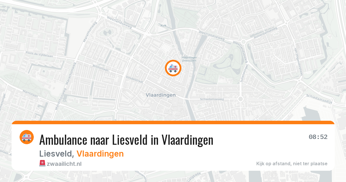 Ambulance naar Liesveld in Vlaardingen — 27 apr 2026