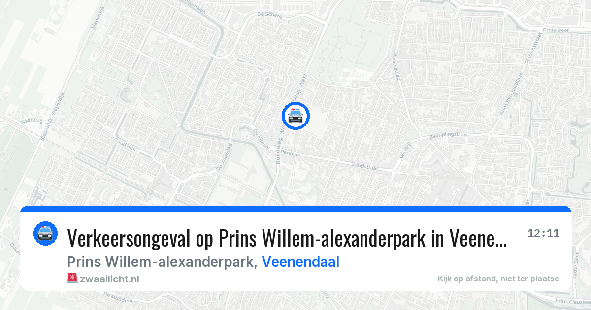 Verkeersongeval op Prins Willem-alexanderpark in Veenendaal — 24 jun 2026