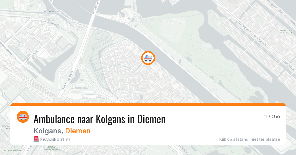 Ambulance naar Kolgans in Diemen — 27 jun 2026