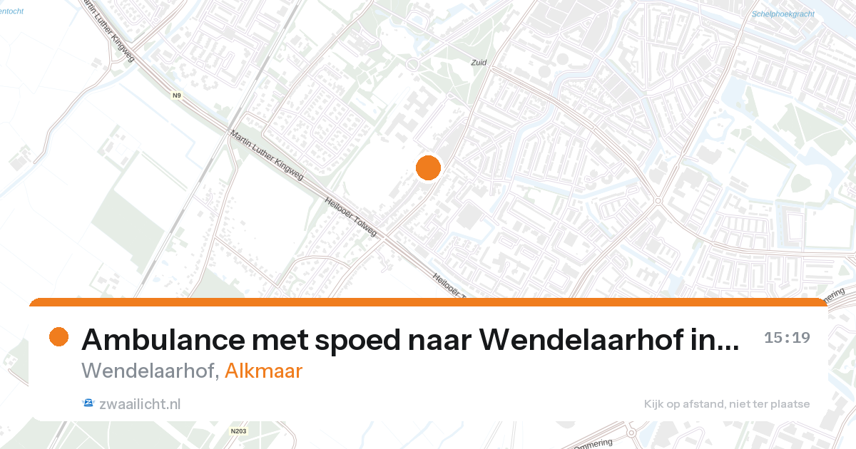 Ambulance met spoed naar Wendelaarhof in Alkmaar — 28 aug 2026
