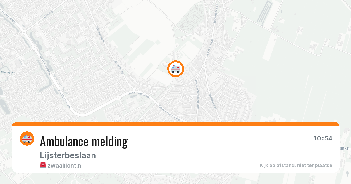 Ambulance melding — 25 apr 2026