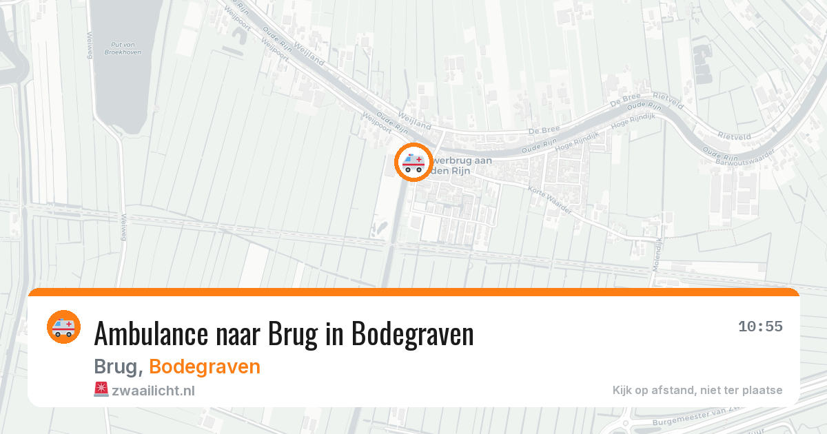 Ambulance naar Brug in Bodegraven — 7 aug 2026