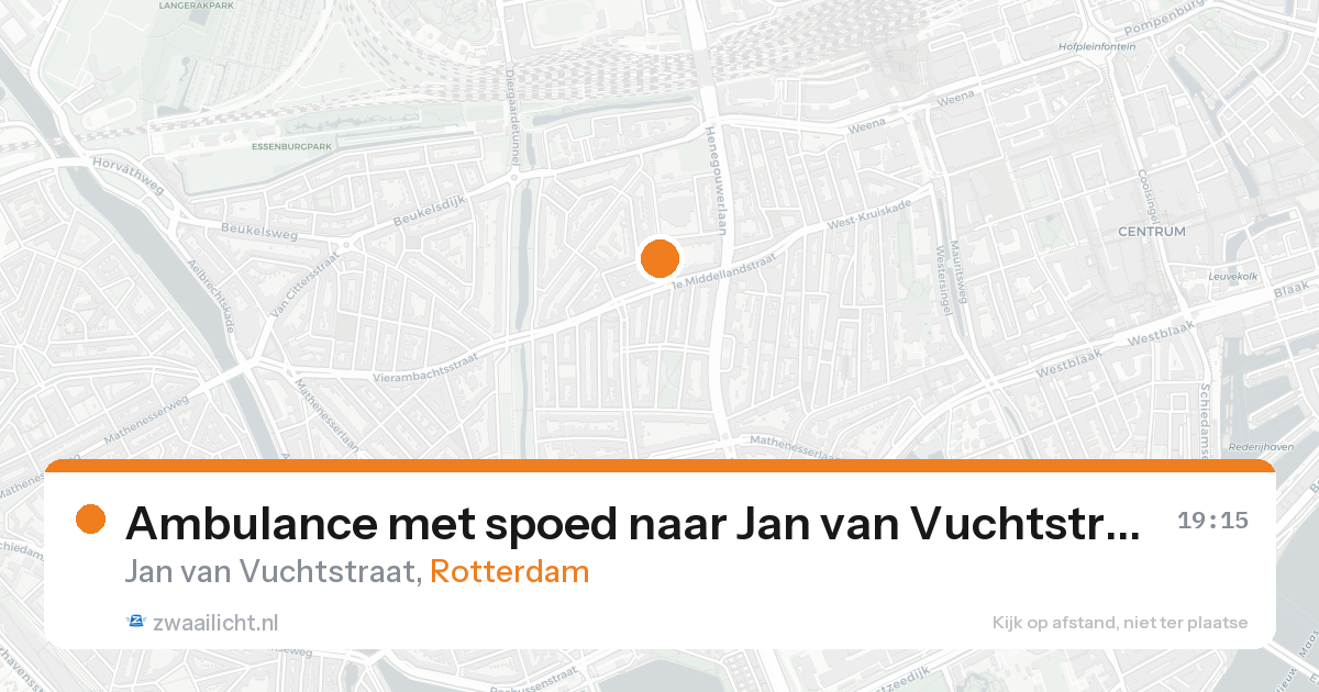 Ambulance met spoed naar Jan van Vuchtstraat in Rotterdam — 31 jan 2026