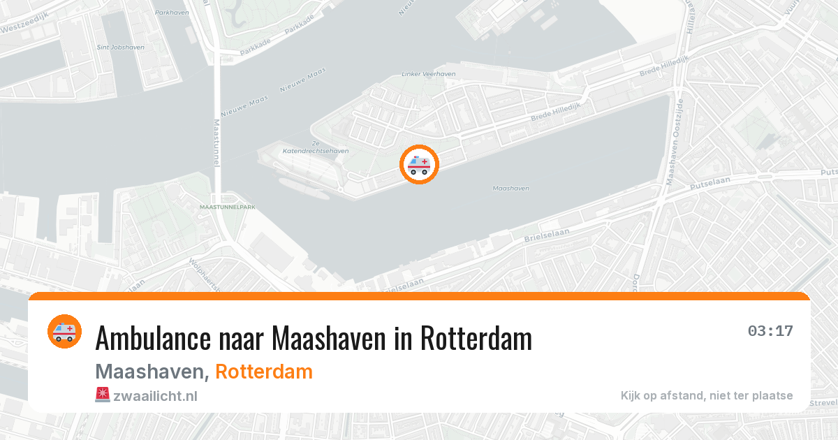 Ambulance naar Maashaven in Rotterdam — 5 apr 2026