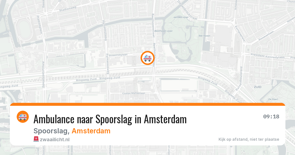 Ambulance naar Spoorslag in Amsterdam — 10 mrt 2026