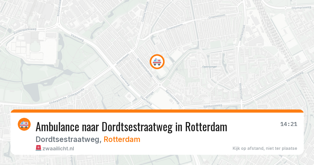 Ambulance naar Dordtsestraatweg in Rotterdam — 2 apr 2026