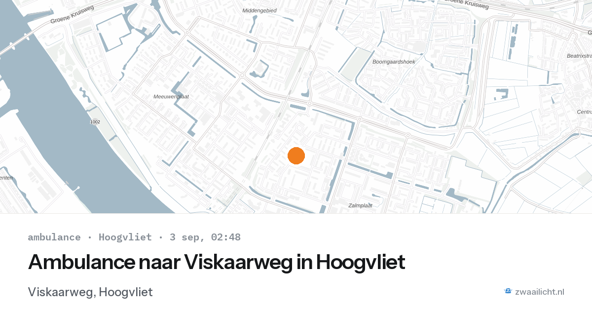 Ambulance naar Viskaarweg in Hoogvliet — 3 sep 2026