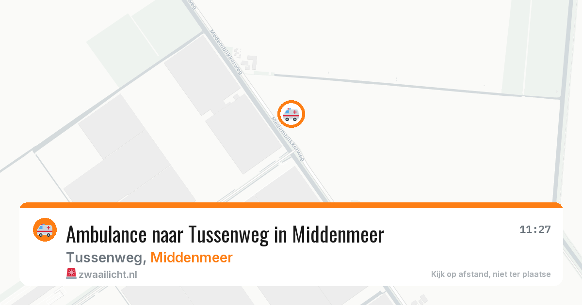 Ambulance naar Tussenweg in Middenmeer — 25 jun 2026