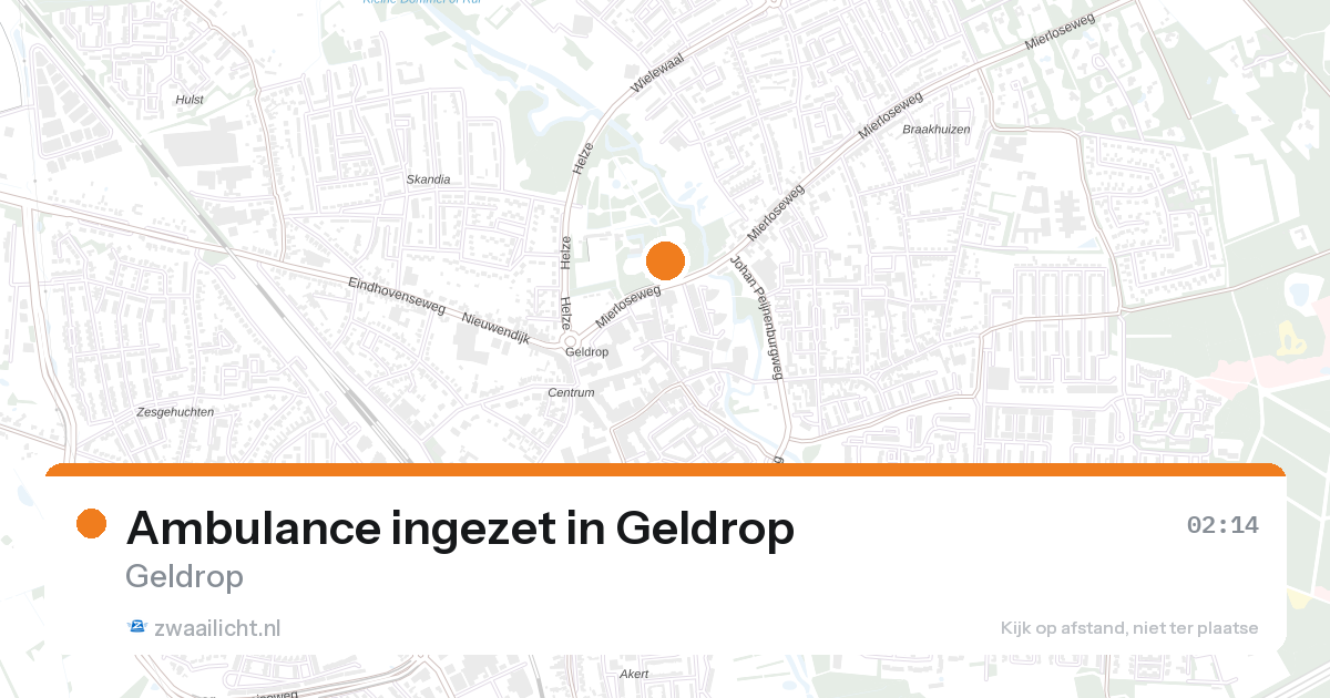 Ambulance ingezet in Geldrop — 7 feb 2026
