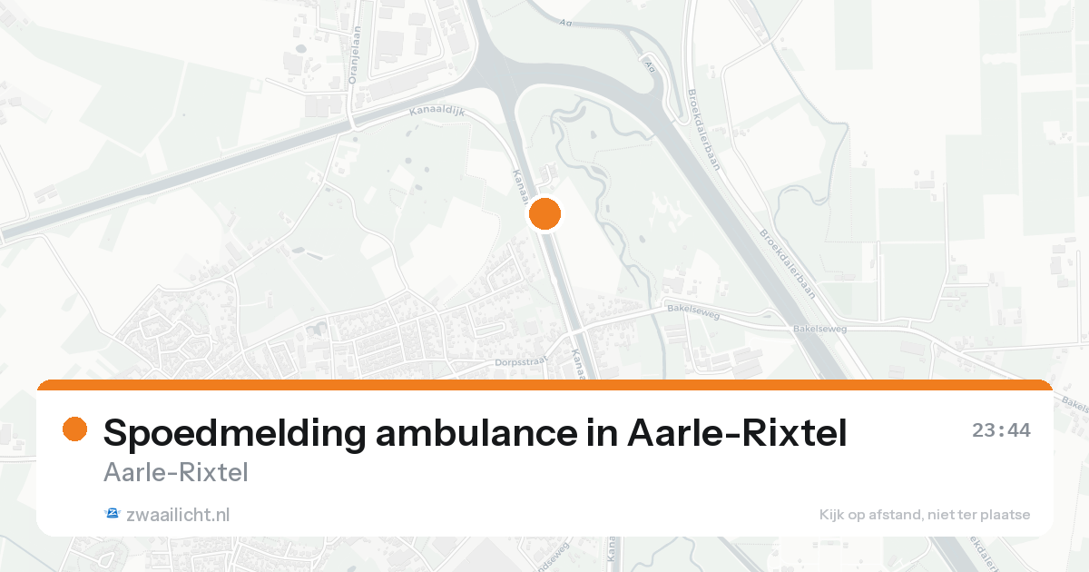 Spoedmelding ambulance in Aarle-Rixtel — 20 aug 2026