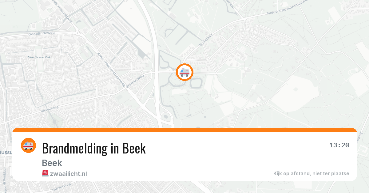 Brandmelding in Beek — 3 aug 2026