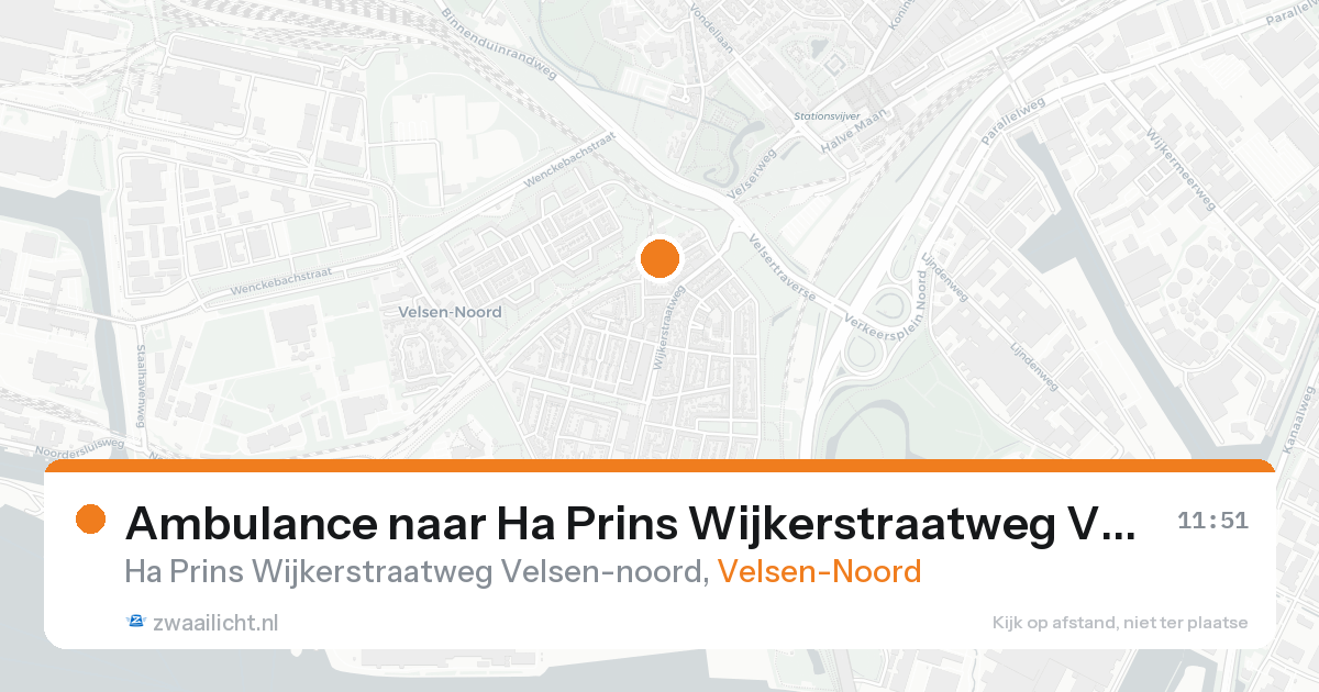 Ambulance naar Ha Prins Wijkerstraatweg Velsen-noord in Velsen-Noord — 24 aug 2026